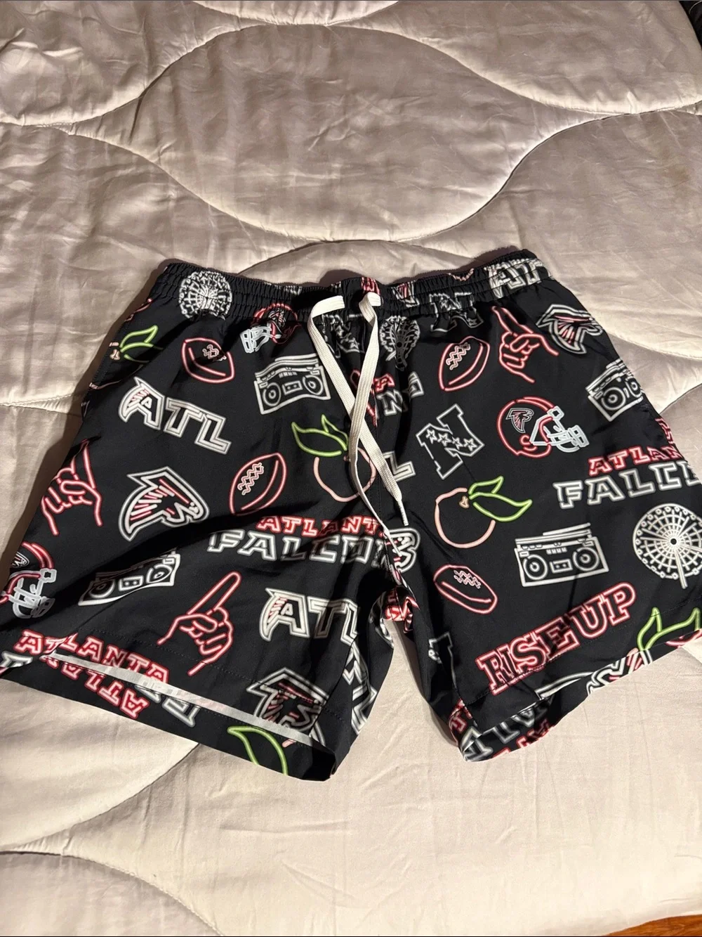 Atlanta Falcons Black chubbies Swim Shorts